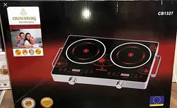 Плита двокомфоркова інфрачервона Crownberg Cb-1327 електрична кухонна настільна 4000 W - мініатюра 10
