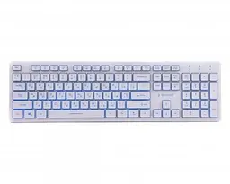 Клавіатура KB-UML3-01-W-UA, 3-х кольорове підсвічування клавіш, USB, White (KB-UML3-01-W-UA) Gembird teh0028299 - мініатюра 3