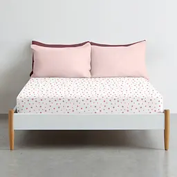 Простирадло на резинці Cosas ROSE STARS 180х200х20 см (StarRoseWhite-3006_180x200x20) - мініатюра 3