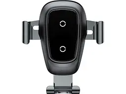 Автомобільний тримач BASEUS Metal Wireless Charger Gravity Car MountTarnish (WXYL-B0A)