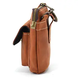 Чоловіча шкіряна сумка через плече TARWA 17×14×5,5 см sum0025698 - мініатюра 5