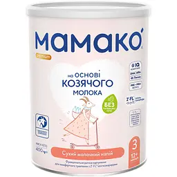 Сухий молочний напій на основі козячого молока МАМАКО Premium 3, 400 г