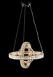 Хромована LED-люстра Splendid Ray LD8886/500/3B LED (WT), 50 см з трьома кришталевими кільцями - мініатюра 4