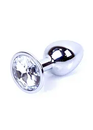 Анальна пробка з каменем Jewellery Silver Plug