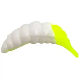 Силікон FishUP Ozi 1.2" cheese taste #131 - White/Hot Chartreuse (10 шт/уп)