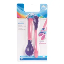 Термочутливі ложечки Canpol babies Magic Spoons, 2 шт., рожевий (9/581) - мініатюра 3