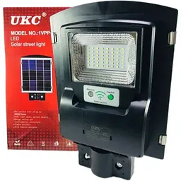 Вуличний ліхтар на стовп LED на сонячній батареї з датчиком руху та світла XPRO solar street light 1VPP 5621 чорний (5621_393) - мініатюра 2