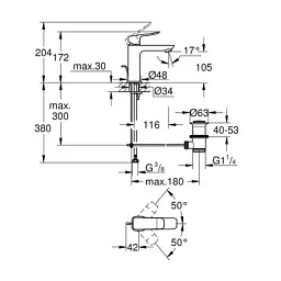 Змішувач Grohe QuickFix 1018322430 - мініатюра 4