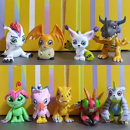 Набір фігурок Дігімон Digimon ігрові аніме фігурки 9 шт - мініатюра 5