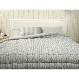 Ковдра Руно - Braid всесезонна сіра двоспальна 172x205 см 300 гр/м2 (22502) - мініатюра 8