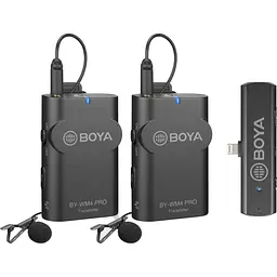 Мікрофон BOYA BY-WM4 Pro-K4 Бездротовий для відеокамер, Чорний