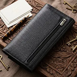 Функціональний гаманець для жінок з натуральної шкіри Canpellini 21822 чорний - мініатюра 4