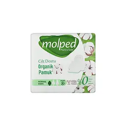 Гігієнічні прокладки Molped Pure&Soft normal 4 краплi 8 шт.