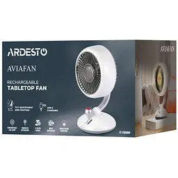 Вентилятор Ardesto AviaFan настільний 12 см білий (FT-F3600W) - мініатюра 8