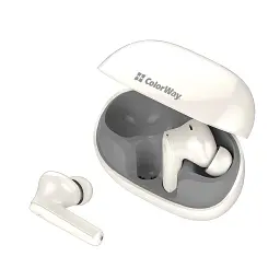 Навушники ColorWay Slim TWS-1 Earbuds Long Life Beige (CW-TWS1BE) - мініатюра 6