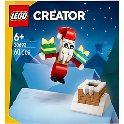 Конструктор LEGO Creator Різдвяні забави з димарем із Сантою 60 деталей (30692)