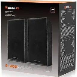 Акустична система REAL-EL S-202 USB Black (EL121200019) - мініатюра 9