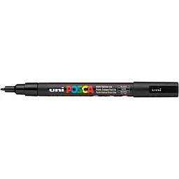 Маркер Uni Posca чорний 0.9-1.3 мм (PC-3M.Black)