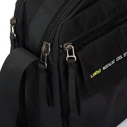 Чоловіча сумка тканинна Lanpad чорна (LAN4119 black) - мініатюра 5