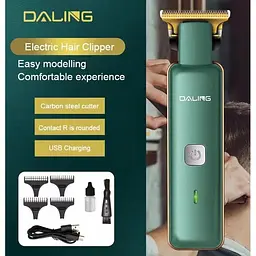 Тример чоловічий акумуляторний Daling DL-1570 5 Вт Зелений - мініатюра 2