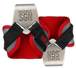 Гаки для тяги на зап'ястя MadMax MFA-330 Lat Hooks Antic silver/Grey/Red (MFA-330-U)
