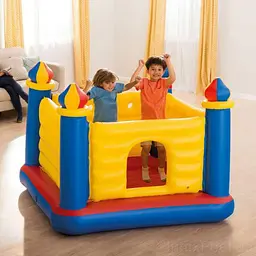 Дитячий надувний батут «Замок» Intex 48259, 175x175x135 - мініатюра 2