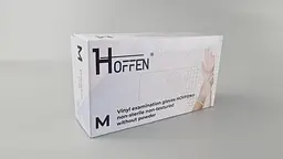 Рукавички одноразові вінілові прозорі HOFFEN, розмір M, 100 шт, неопудрені, для огляду, клінінгу та сервісу