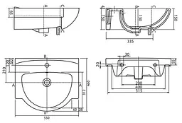 Раковина мебельна Kolo Freja 55x46 L71955000 - мініатюра 2