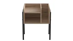 Тумба модульна Ferrum-decor Амелі 540x450x320 метал Чорний ДСП Дуб Сан-Марино 16 мм (FRD-103005) - мініатюра 4