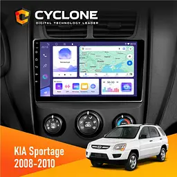 Штатна магнітола KIA Sportage 2008-2010 Cyclone C9-011 4x64, DSP Cyclone (НФ-00007054)