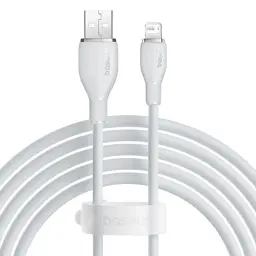 Кабель Baseus Pudding Series Fast Charging Cable USB to Lightning 2.4A 1.2m P10355700221-00 White