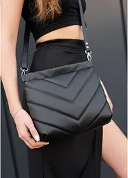 Сумка жіноча Sambag Rose чорна 27 х 25 х 5 см (94380001) - мініатюра 2