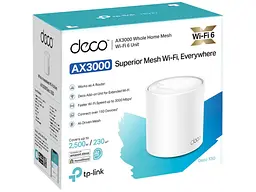 Бездротовий маршрутизатор (роутер) TP-LINK Deco X50 1-pack - мініатюра 3