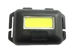 Ліхтарик налобний LED COB 10W (реал.3-5W) чорний пласт(3реж.+стробоскоп+ремінець 3*ААА) (T89) R