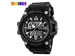Чоловічий наручний годинник 1283 All Black. Skmei acs0030825 - мініатюра 2