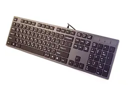 Клавіатура A4Tech KV-300H, чорний/Grey, USB, ультратонкий дизайн, ножичні перемикачі, хаб 2xUSB, 1.5 м