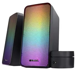 Комп'ютерні колонки Trust GXT 611 WEZZ, USB/AUX, RGB/Knob, Чорний
