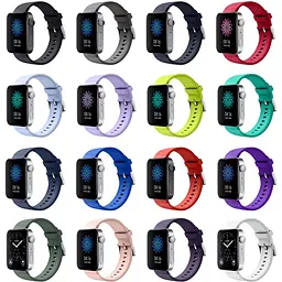 Силіконовий ремінець BeCover для Xiaomi Mi Watch / Garmin Vivoactive 3S / 4S / Venu 2С / Canyon CNS-SW71SS / Mobvoi TicWatch C2 / Withings Activite Steel / Huawei Honor S1 Yellow (704522) - мініатюра 3