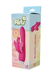 Вібратор кролик Dream Toys Flirts Butterfly Vibrator Pink - мініатюра 7