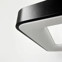 LED люстра підвісна в чорному квадратному корпусі 58х58х6,5 см | Line F | Арт. MJ312-600 BK - мініатюра 2