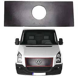 Зимова накладка на решітку радіатора Volkswagen Crafter 2006-2016 Мат (AutoElement)