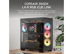 Корпус Corsair 3500X LX-R RGB Black (CC-9011324-WW) - мініатюра 9