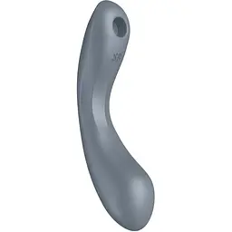 Вакуумний стимулятор клітора з вібрацією Satisfyer Curvy Trinity 1 сірий