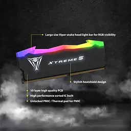 Модуль пам'яті для комп'ютера DDR5 32GB (2x16GB) 6400 MHz Viper Xtreme 5 Patriot (PVX532G64C32K) - мініатюра 12