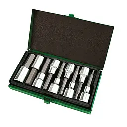 Набір головок-біт шестигранних TOPTUL 1/2" Н4-Н17 80мм GAAD0905