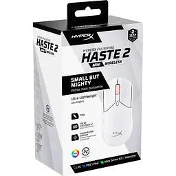 Бездротова миша HyperX Pulsefire Haste 2 Mini Wireless White (7D389AA) - мініатюра 8
