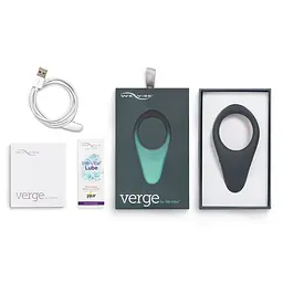 Смарт-віброкільце під одяг VERGE BY WE-VIBE SLATE, охоплює пеніс та мошонку, 10 режимів - мініатюра 13