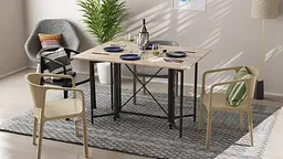 Стіл-книга трансформер Спайдер Ferrum-decor 750x1150x880 Чорний метал ДСП Дуб Сан-Марино 16 мм (FRD-105089) - мініатюра 10
