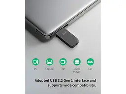 Флешка Acer UP300 256 GB Black USB 3.2 (BL.9BWWA.528) - мініатюра 3