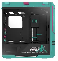 Корпус Asus ROG Strix Helios II GX601S Hatsune Miku Edition Tempered Glass без БЖ (90DC00W0-B39010) Green - мініатюра 4